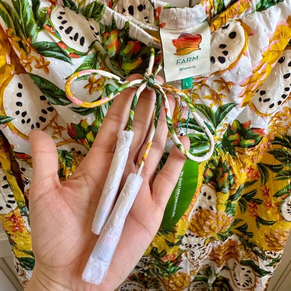 NWT Farm Rio 100% Cotton Mixed Biriba Maxi Skirt - Large - Picture 6 of 13